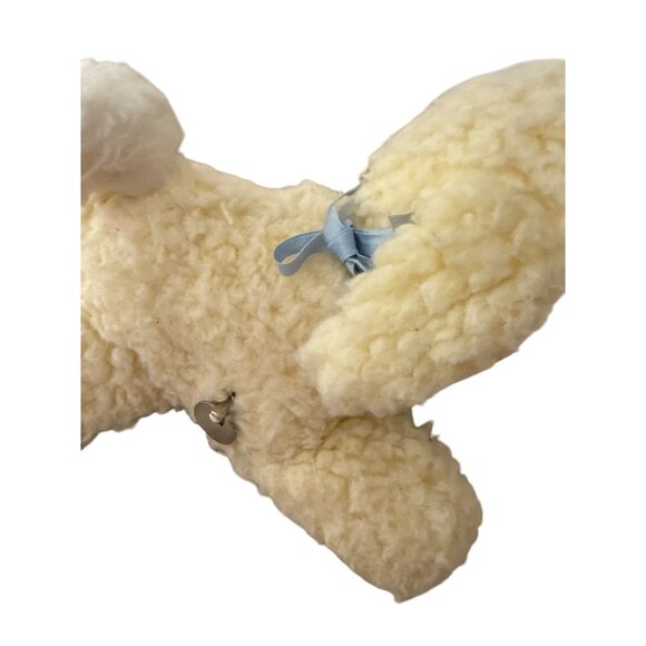 Vtg Eden Pale Yellow Musical Animated Wind-Up Lamb Plush Toy 10" tested works - Picture 4 of 13